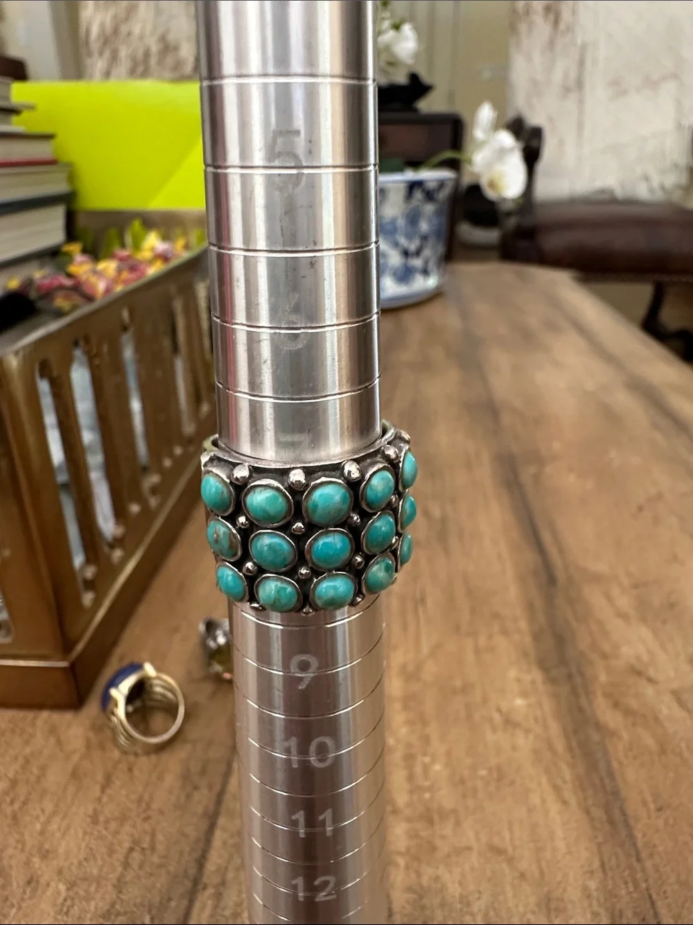 Jay King Turquoise Multi-Stone Wide Band Ring - Picture 5 of 5